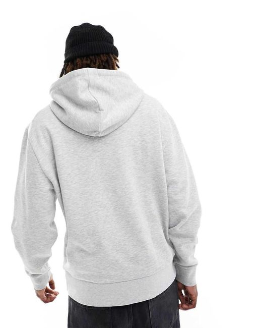 Felpa Con Cappuccio Mélange di Collusion in Gray da Uomo
