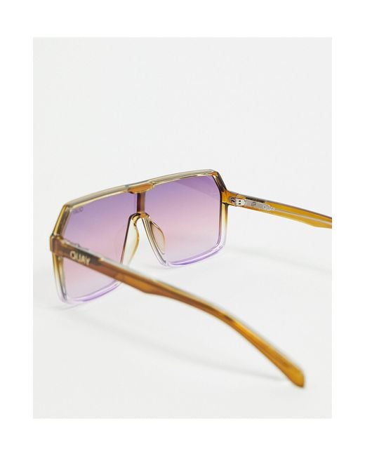 Quay Chaos Womens Oversized Sunglasses in Purple Lyst