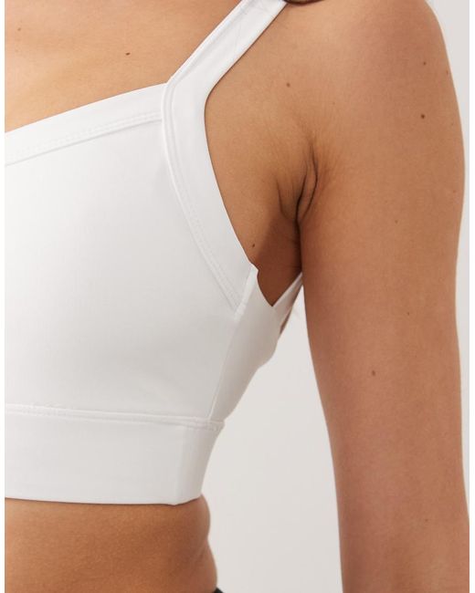 4505 Gray Icon Active Medium Support Sports Bra With Removable Padding And Adjustable Straps