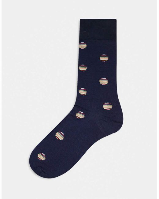 Paul Smith Blue Paul Smith Polka Dot Socks for men