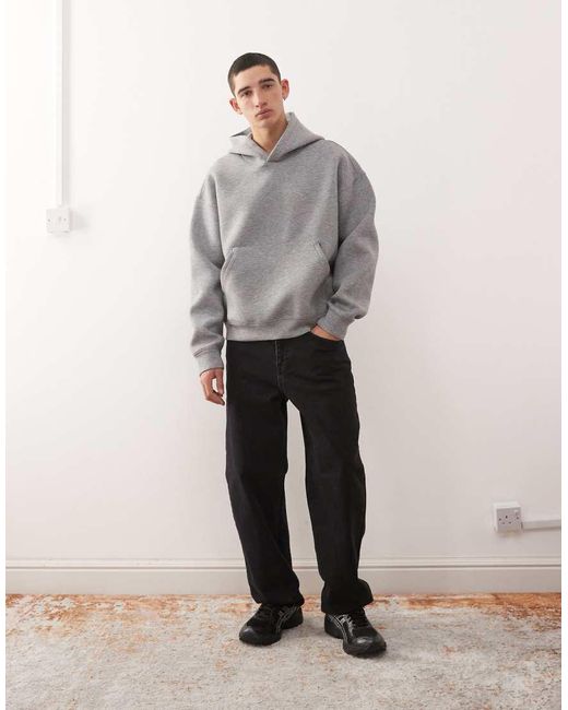Weekday Gray Simon Hoodie for men