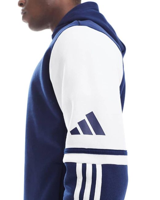 Adidas Originals Blue Adidas Football Squadra 25 Sweat Hoodie for men