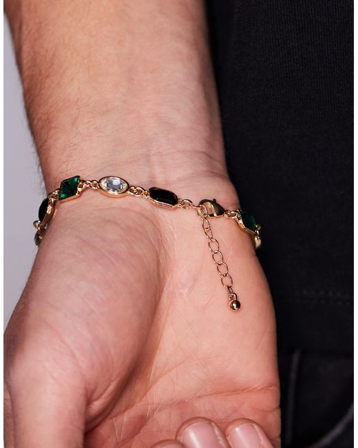 Bracelet orné ASOS pour homme en coloris Black
