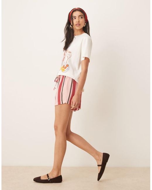 ASOS Natural Pull On Micro Short