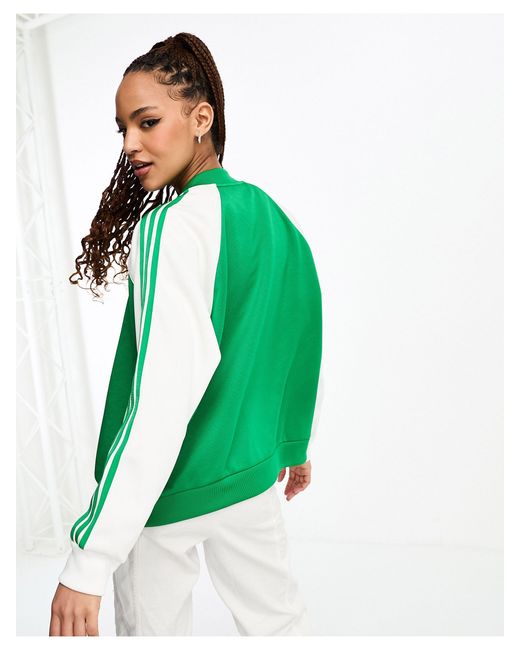 Adidas originals adicolor clearance track jacket in green