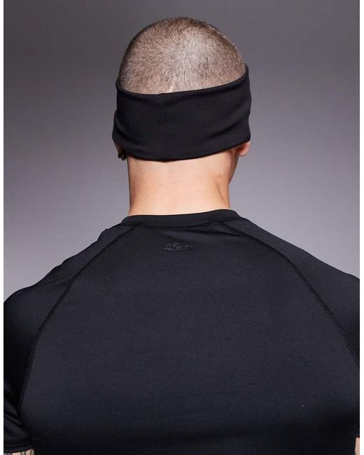4505 Black Running Headband for men