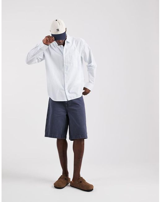 Obey White Isaac Woven Long Sleeve Shirt for men