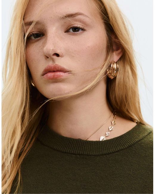 Stradivarius Green – weicher basic-strickpullover