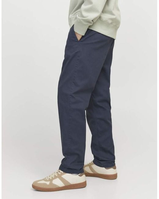 Jack & Jones Blue Chino Trousers for men