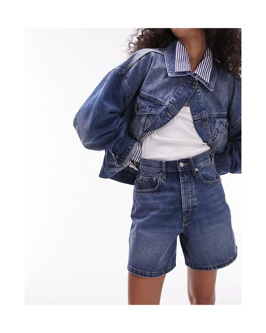 TOPSHOP Blue – editor – jeans-shorts