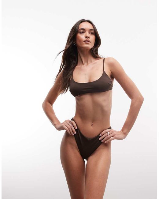 Monki String-Bikinibroekje in het Brown