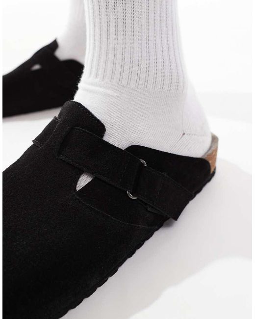 Jack & Jones Black Suede Clogs for men