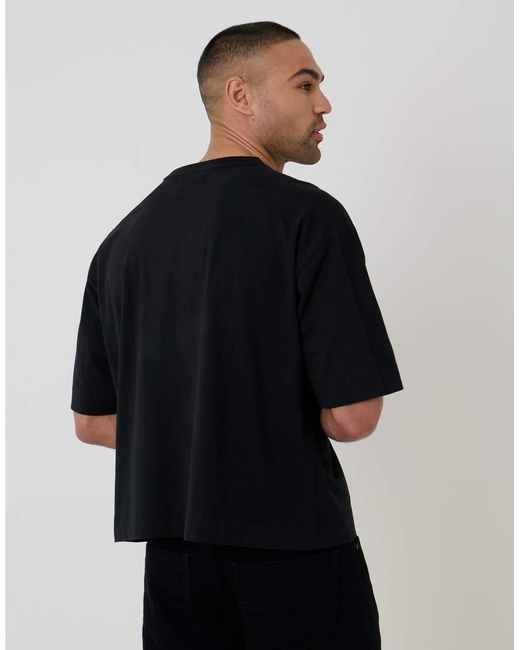 Threadbare Black Crew Neck Boxy Oversized Fit T-shirt for men