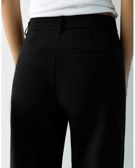Pull&Bear Black Pants With Back Pockets