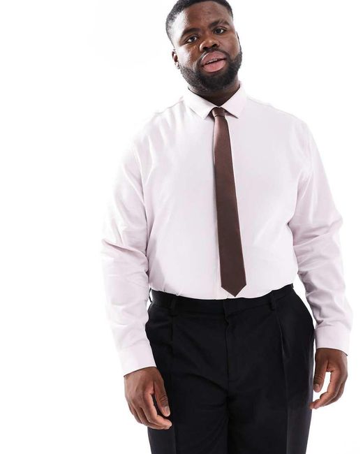 ASOS White Formal Textured Shirt for men
