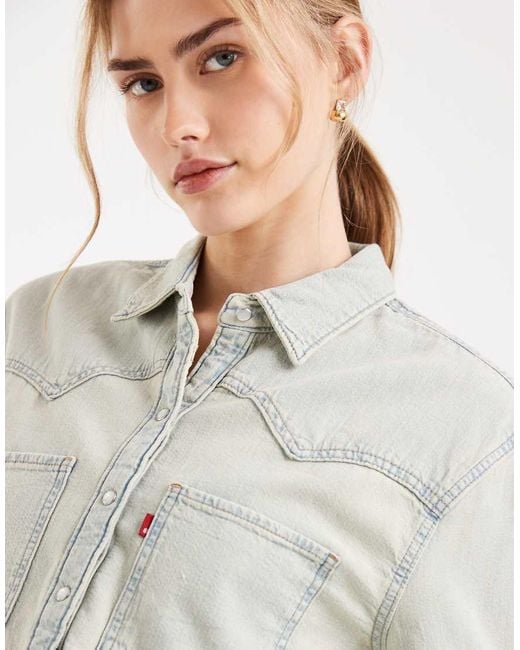 Levi's Natural Teodora Western Denim Shirt