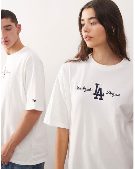 La dodgers - t-shirt oversize à logo script KTZ en coloris Gray