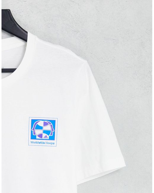 Camiseta blanca con estampado en la espalda we ball together adidas  Originals de Algodón de color Blanco para hombre | Lyst