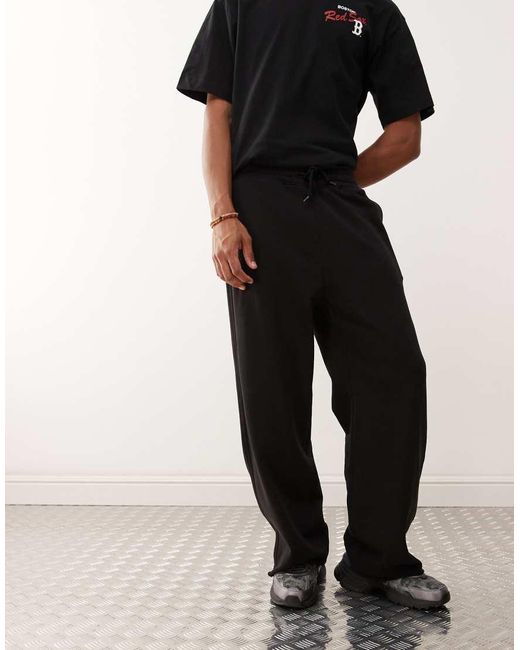 Weekday Black Astro Loose Fit joggers for men