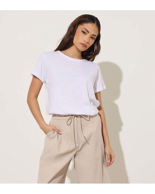 PixieGirl White Petite Drawstring Jorts