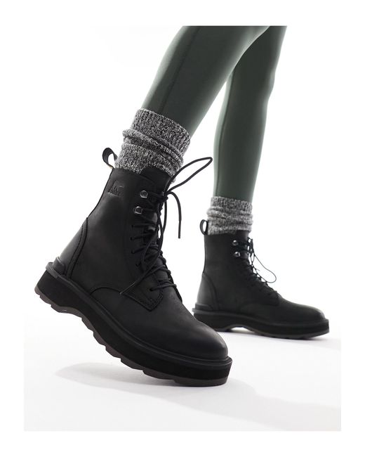 Hi-line - bottes à lacets Sorel en coloris Black