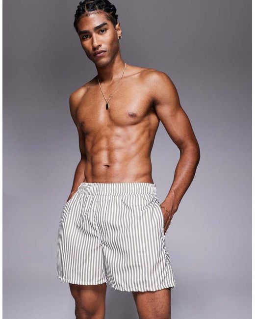 ASOS Gray Swim Shorts for men