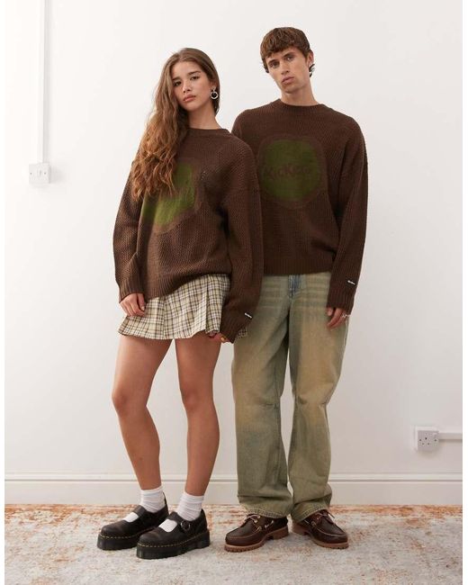 Kickers Brown Oversized Knit Jumper