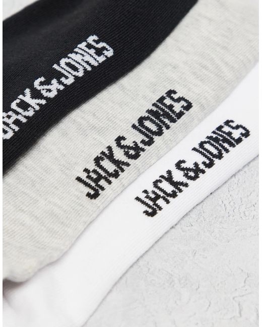 Jack & Jones White Athletic Socks 3 Pack for men