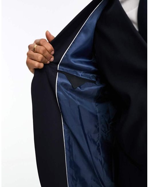 SELECTED Blue Slim Fit Suit Jacket for men