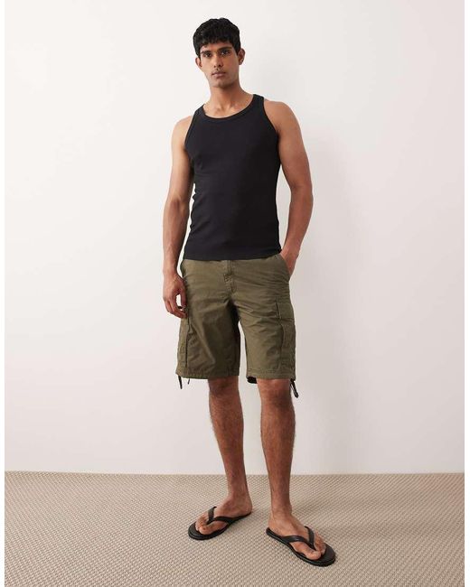 Jack & Jones Black Rib Tank Top for men