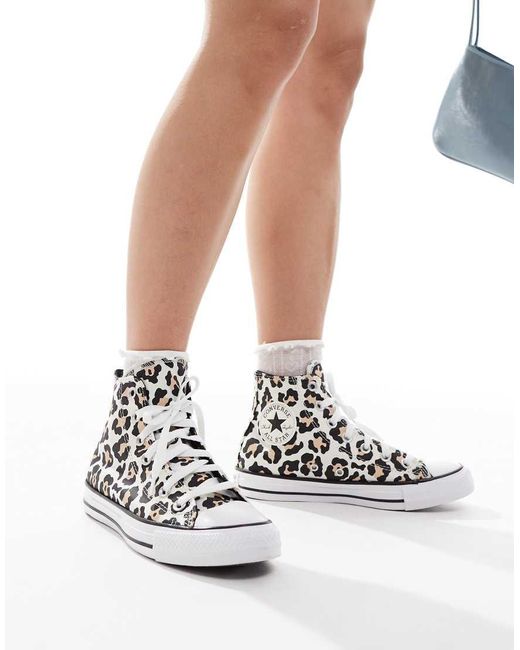 Converse White Chuck Taylor All Star Hi Trainers