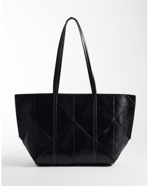 Calvin Klein Black Woven Carry All Bag