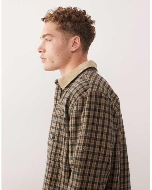 Quiksilver Brown Mercury Long Sleeve Shirt for men
