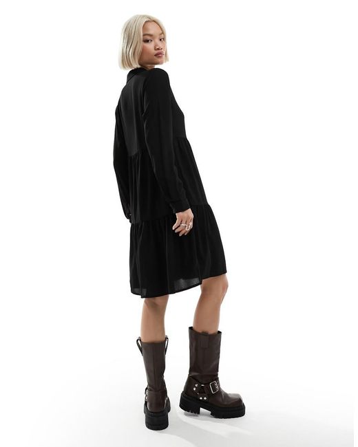 Jdy Black Mini Smock Dress