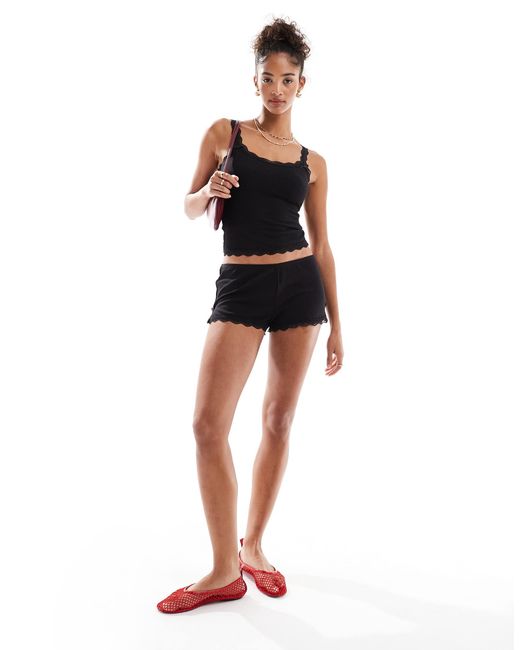 Cotton On Black Cotton on – schlaf-camisole