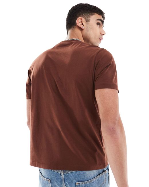 ASOS Brown Boxy Fit T-shirt for men
