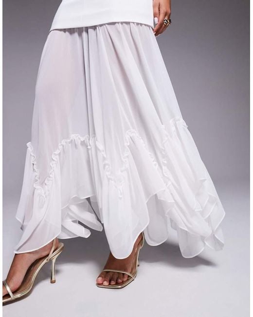 Forever New Purple Bridal Cami Sheer Hanky Hem Maxi Dress