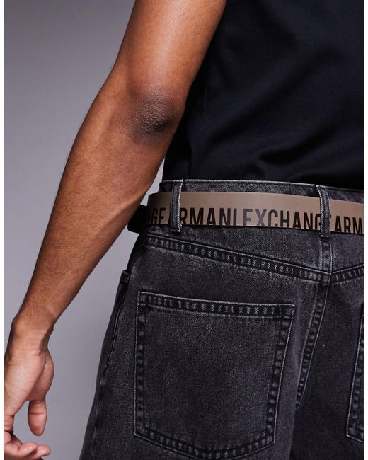 ARMANI EXCHANGE – ledergürtel in Black für Herren