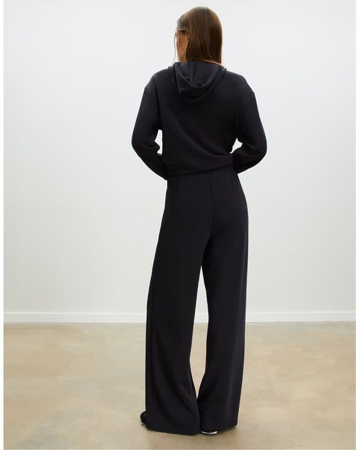 Stradivarius Black Flare Sweatpants