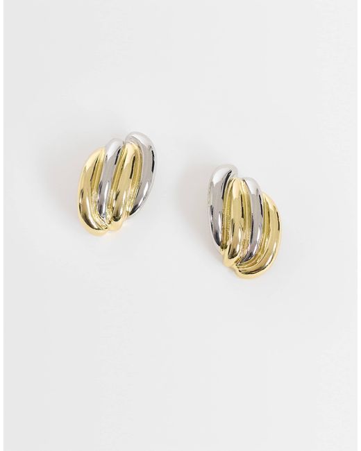TOPSHOP White Fia statement-ohrstecker