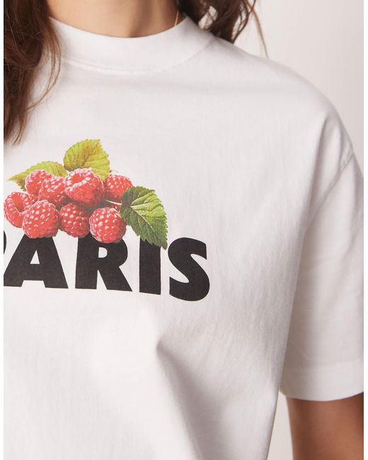 Abercrombie & Fitch Red – kurzärmliges t-shirt