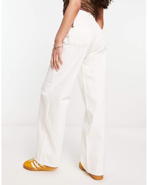 JJXX White Tokyo High Waisted Wide Leg Jeans