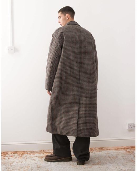 Weekday Black Wool Blend Coat for men