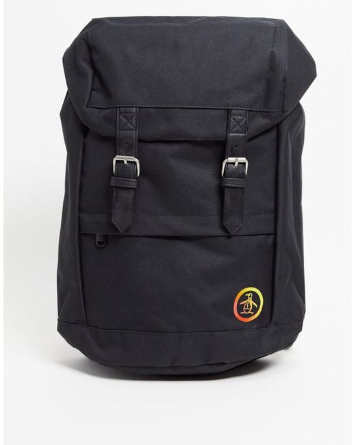Original Penguin Black Penguin Torrent Backpack for men
