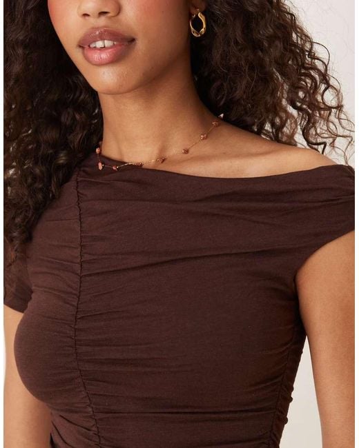 Cotton On Nikki Gathered Short Sleeve Top