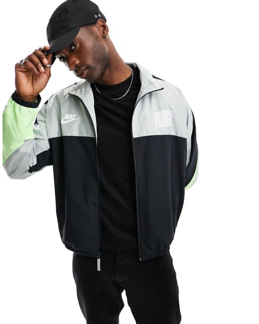 Starting 5 veste avec empi cement tiss noir et Nike