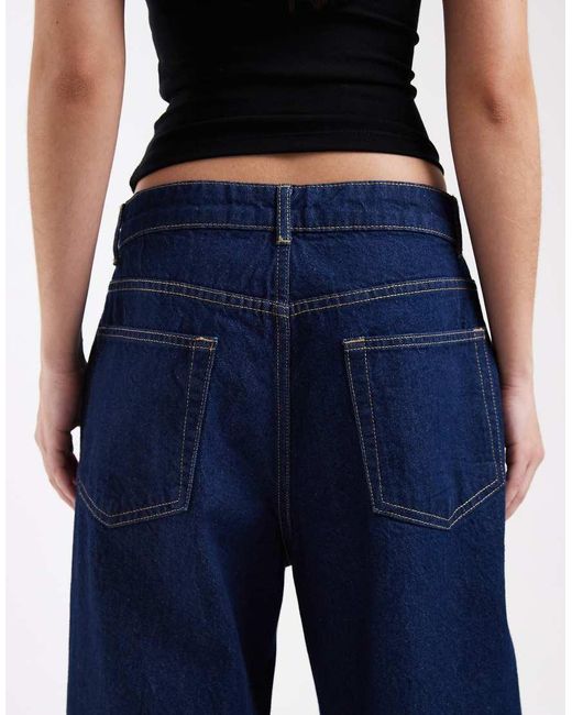 ASOS Blue Slim Barrel Jeans