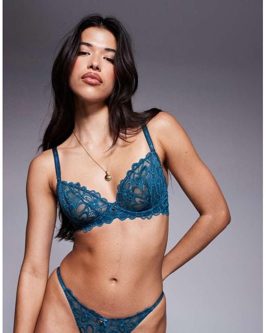 Boux Avenue Blue Heidi Plunge Bra