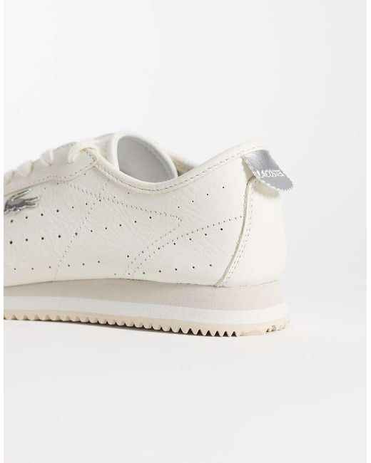 Lacoste Natural Club-low Spot Detail Gumsole Trainer