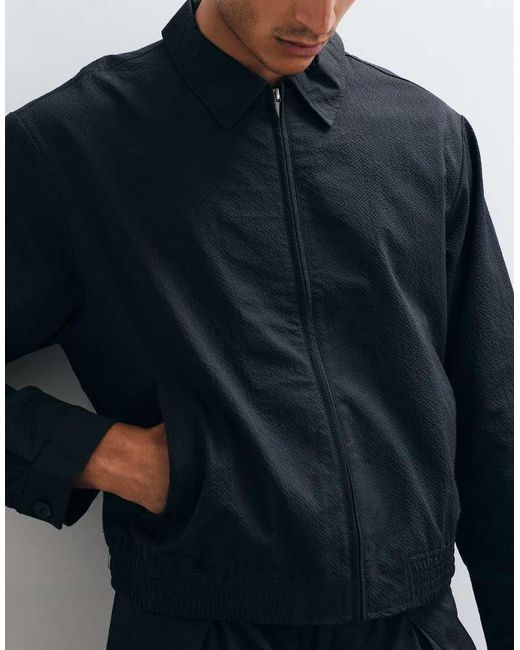ASOS Blue Smart Blouson Jacket for men